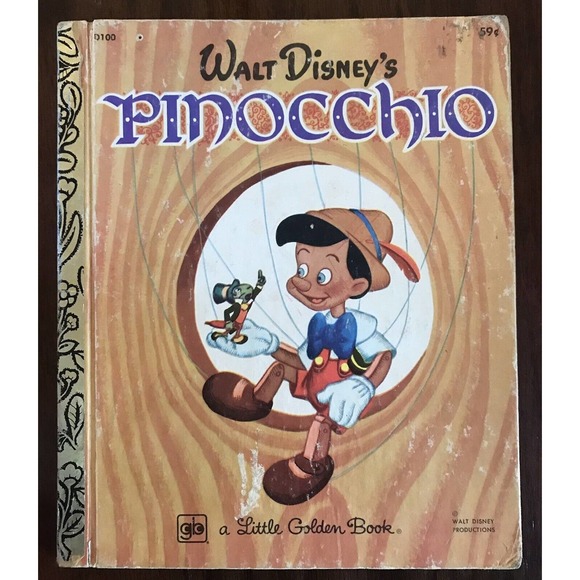 Disney Little Golden Books Lot Of 4 Mickey Mouse Pinocchio - Picture 5 of 9